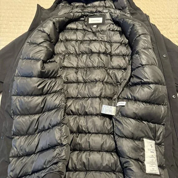 Calvin Klein NWT Parka Men's Medium Black - Waterproof - Picture 9 of 10